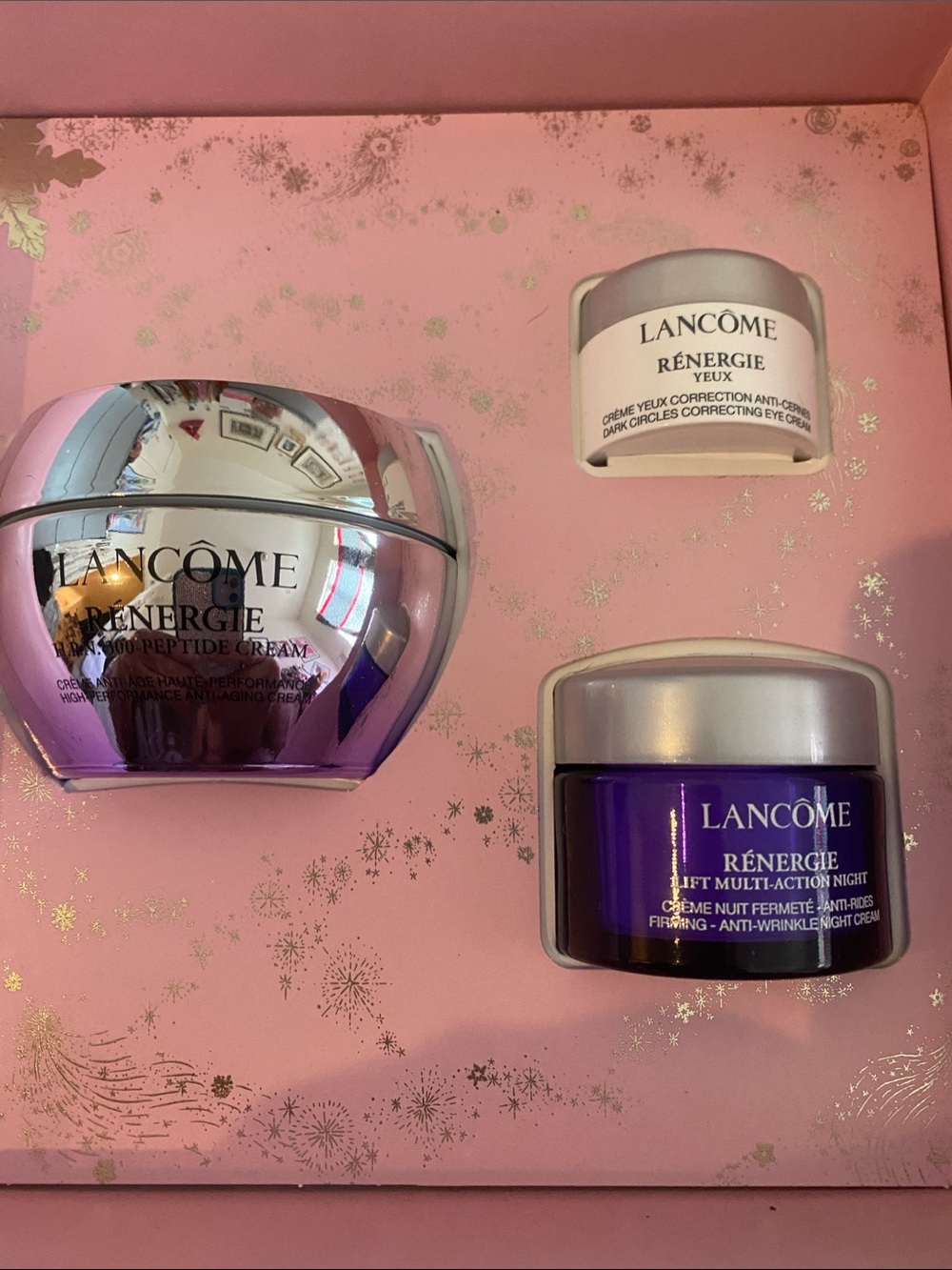 Lancôme Rénergie Skincare Set - Purple, Silver, Pink